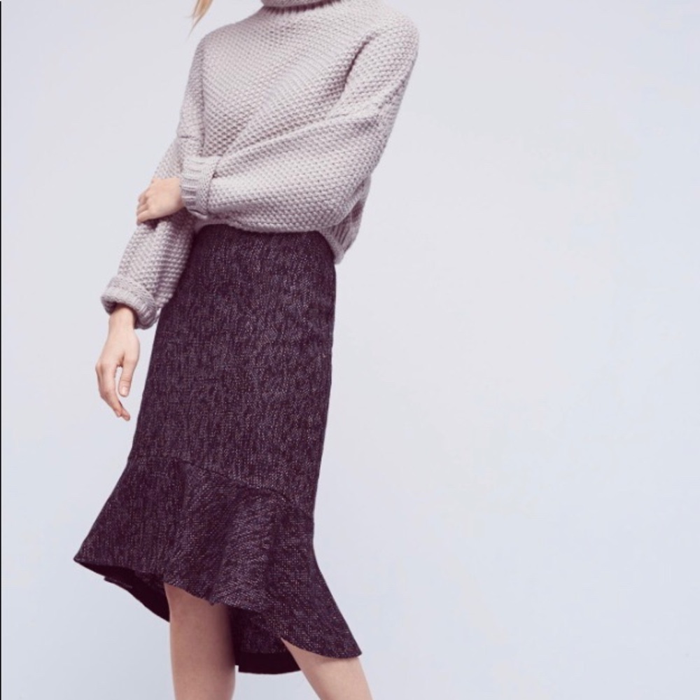 Audrey tweed trumpet skirt